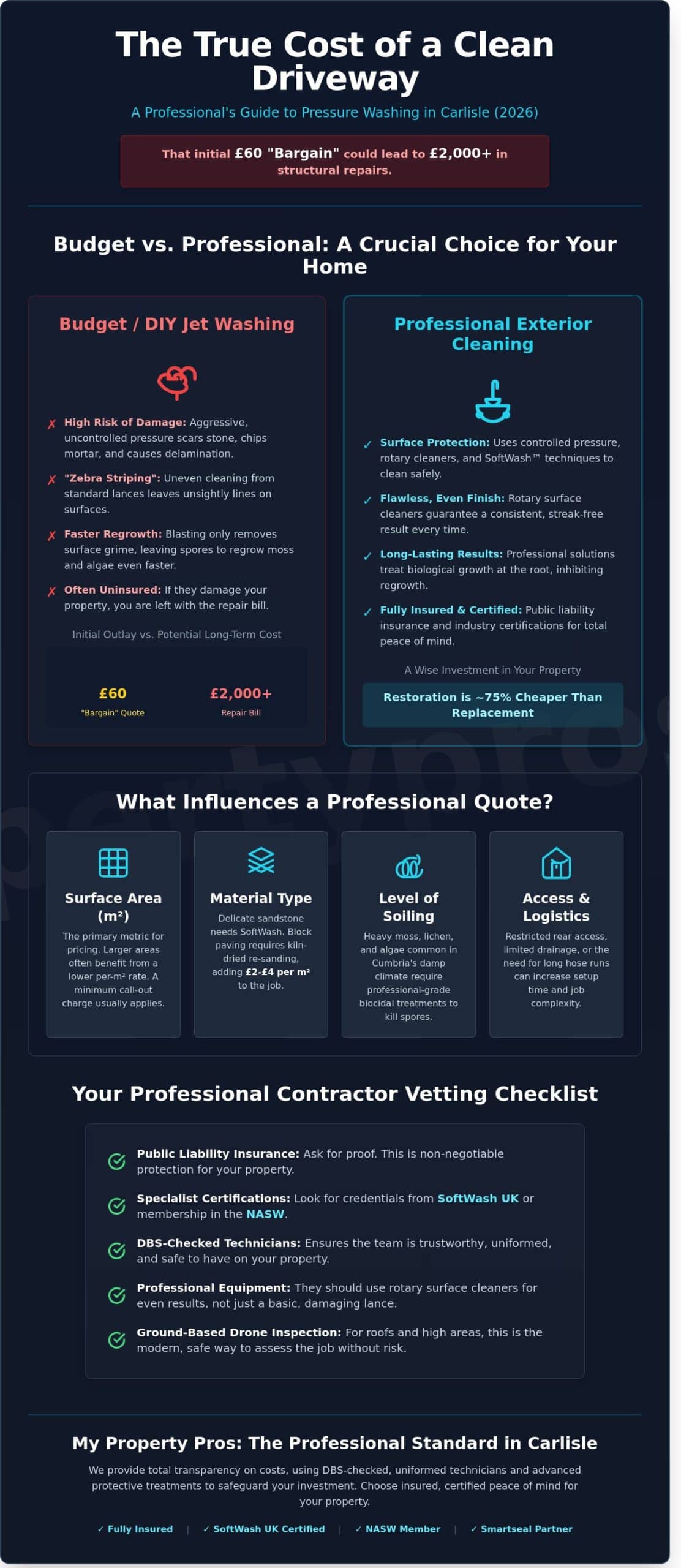 Pressure Washing Prices in Carlisle: 2026 Cost & Value Guide