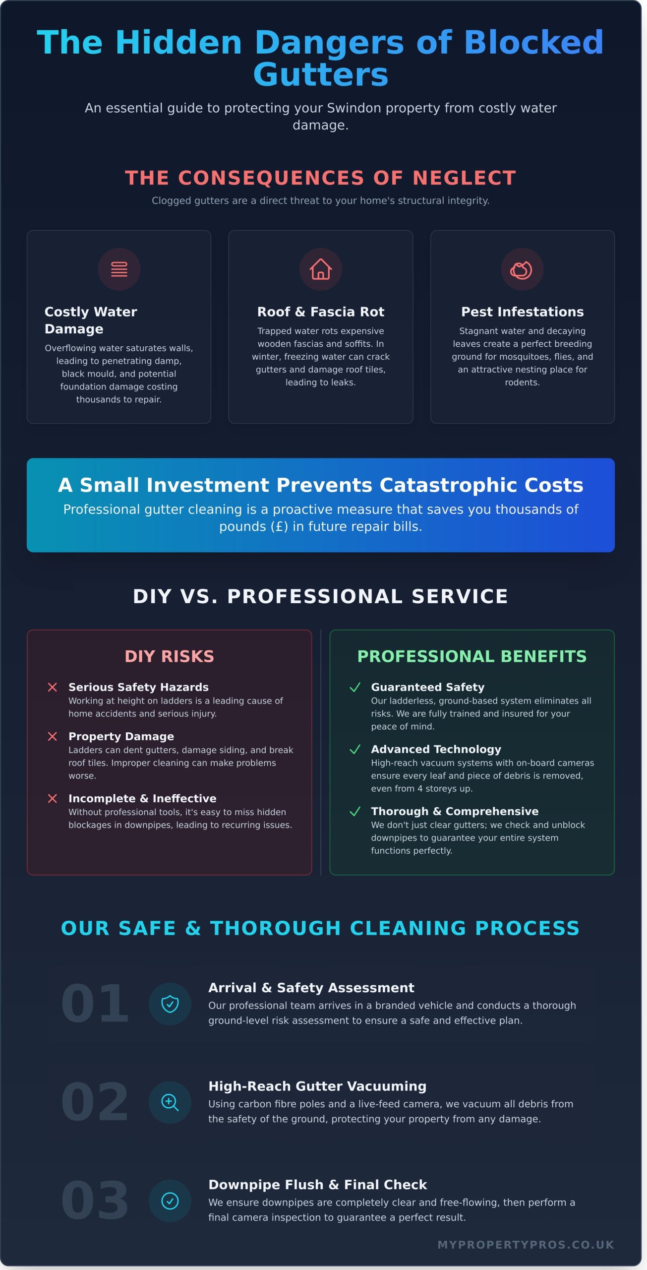 Professional Gutter Cleaning in Swindon You Can Trust - Infographic