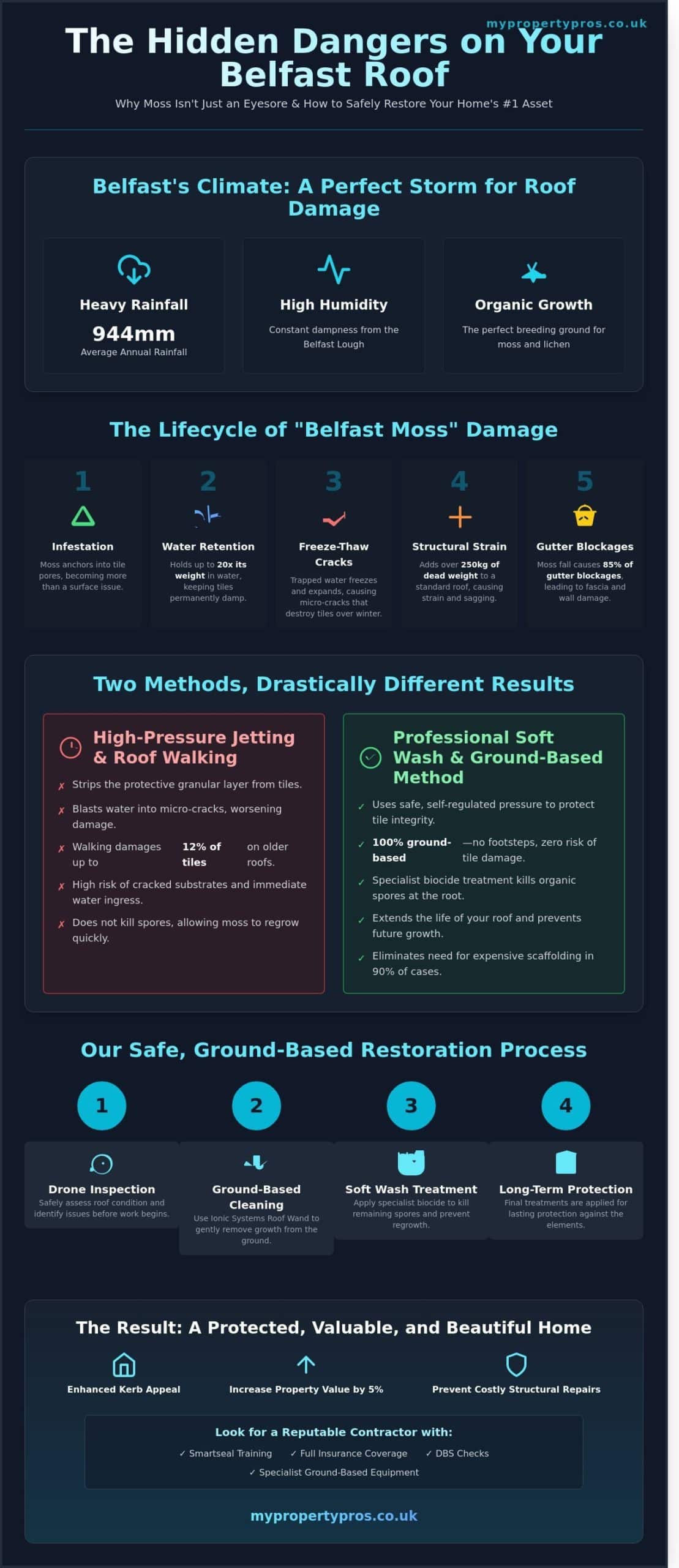 Professional Roof Cleaning in Belfast: The Complete 2026 Guide to Safe Moss Removal & Restoration