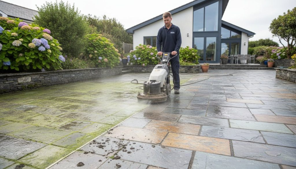 Patio Cleaning in Cornwall: The Complete Professional Restoration Guide 2026