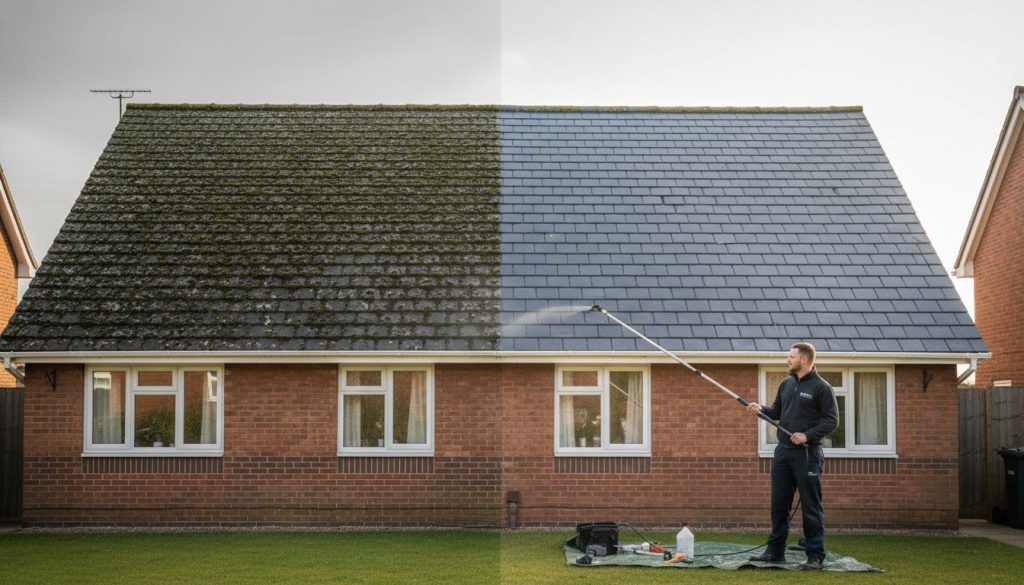 Roof Cleaning Price Guide UK 2026: Professional Costs & Methods